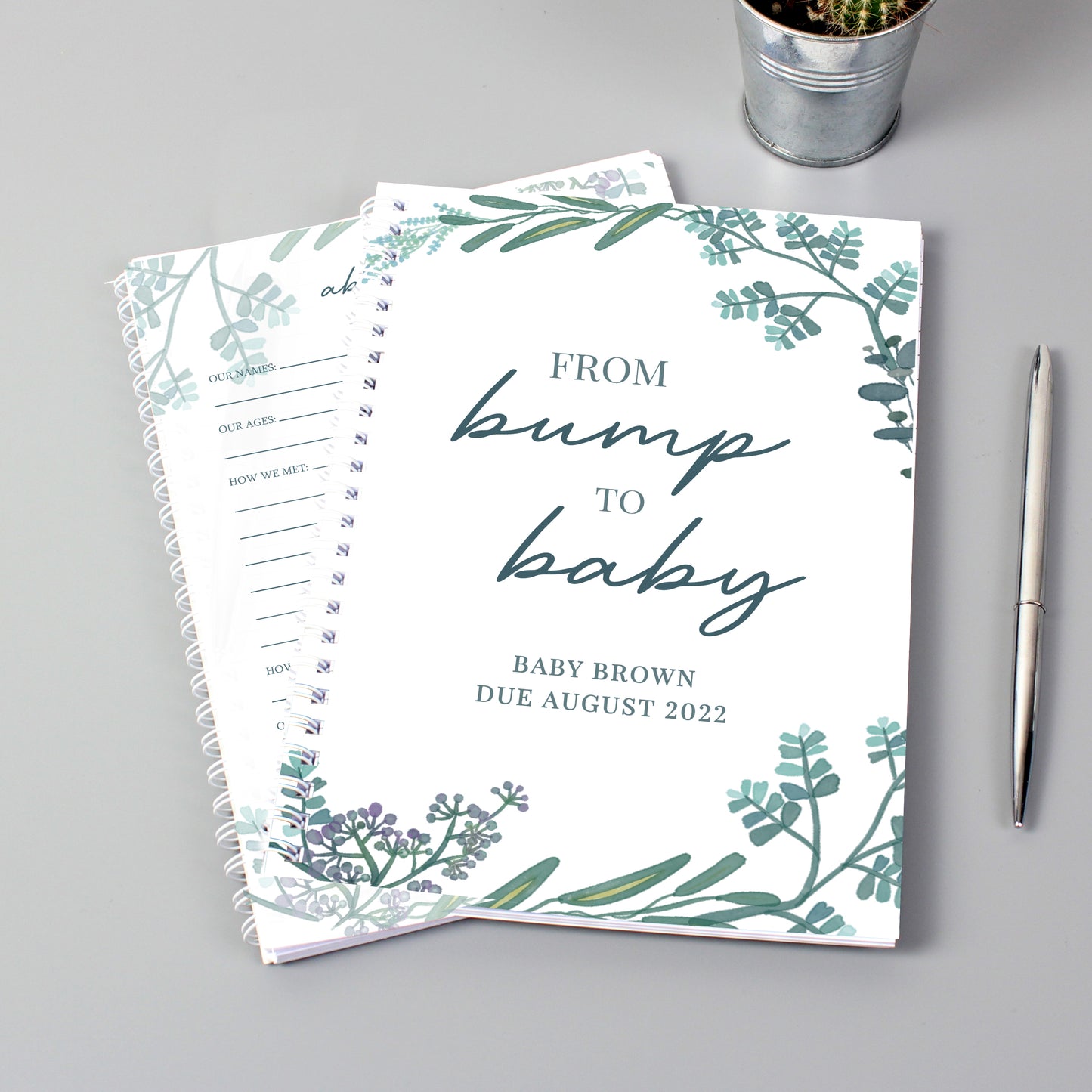 Personalised Pregnancy Journal | From Bump to Baby Keepsake