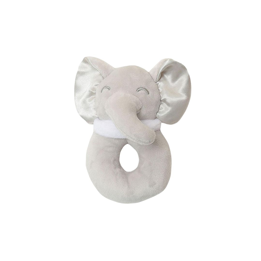 White elephant-shaped rattle