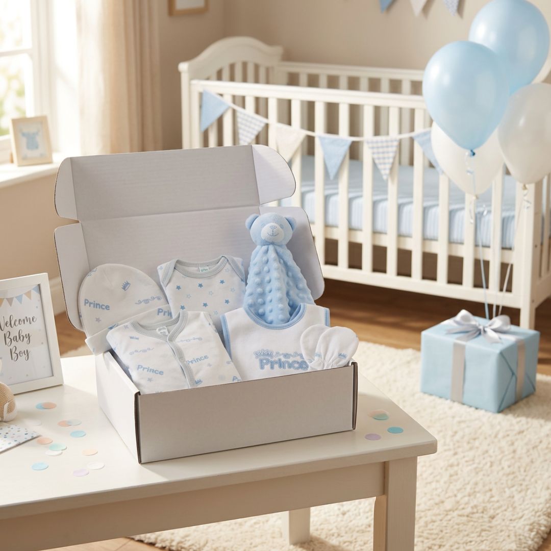 Baby Boy Gift Box Hamper for Newborn Babies