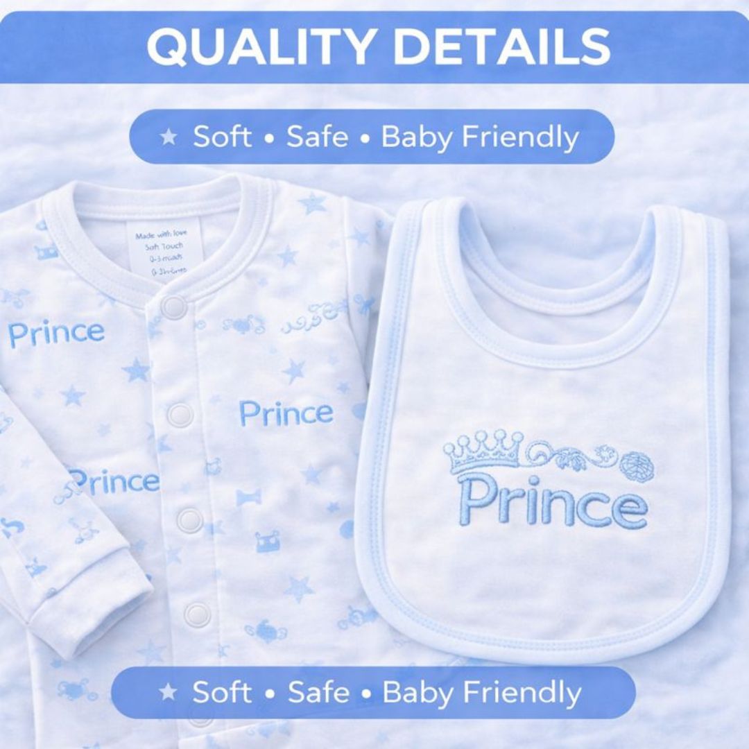 Premium baby boy gift set with soft baby essentials