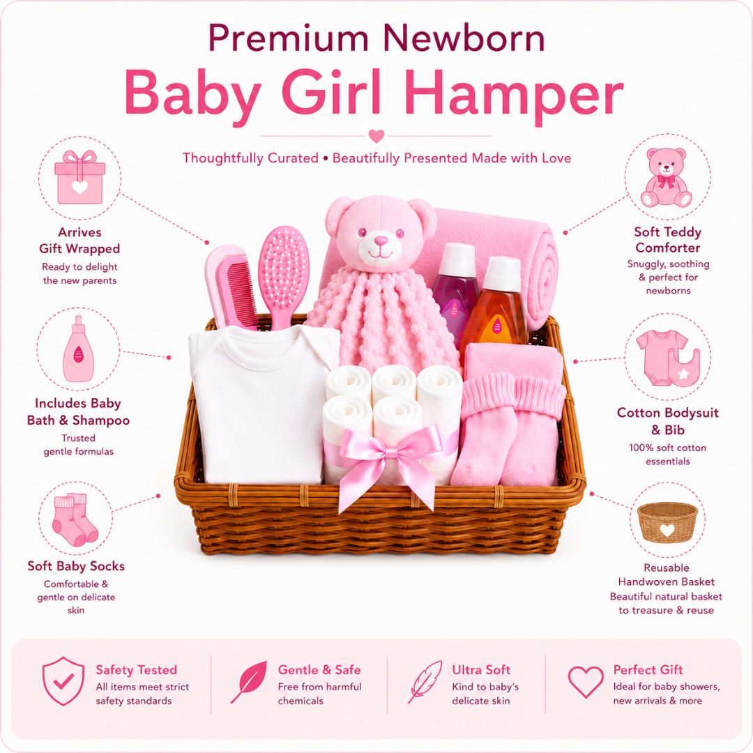 Newborn Baby Girl Hamper Gift Set