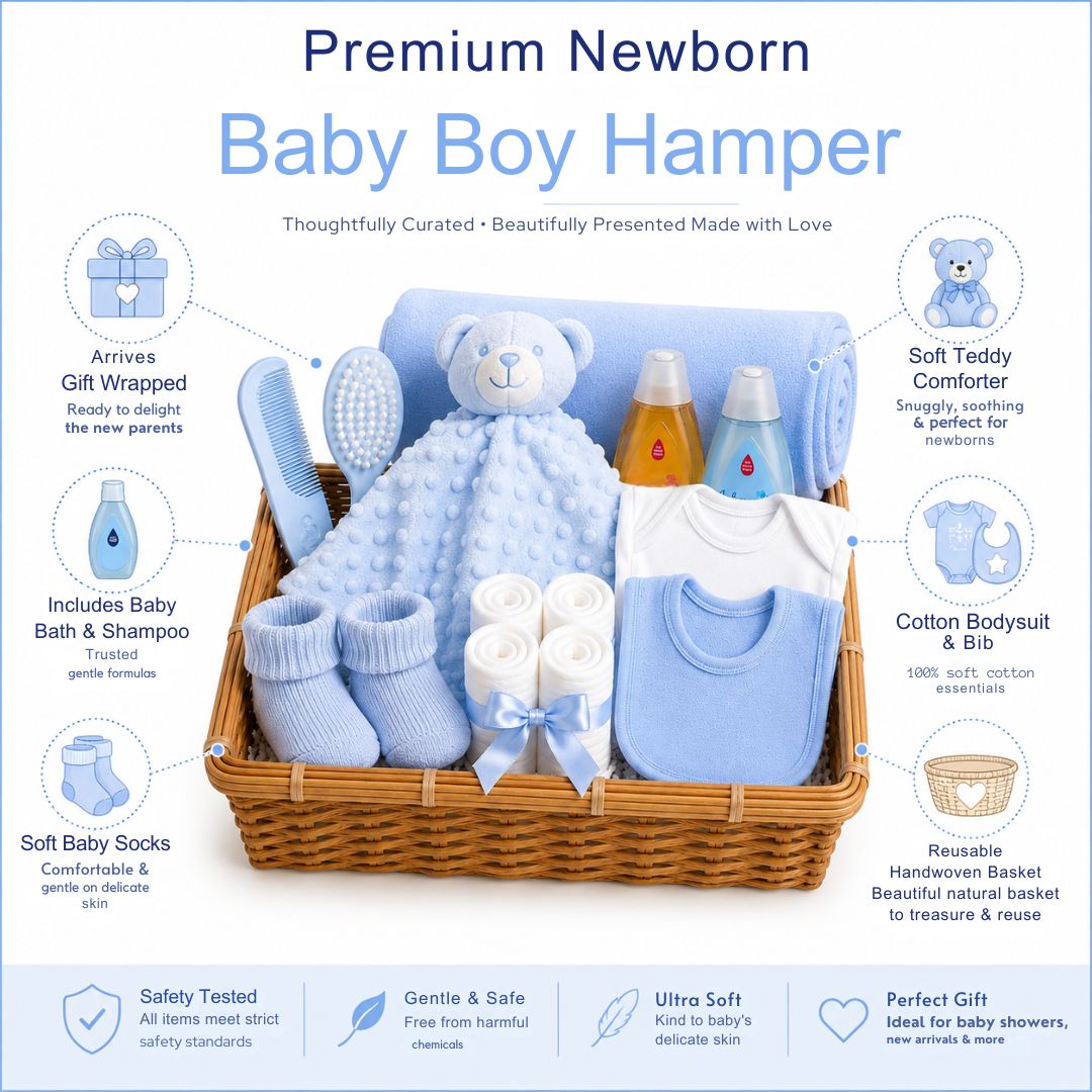 Newborn Baby Boy Hamper Gift Set
