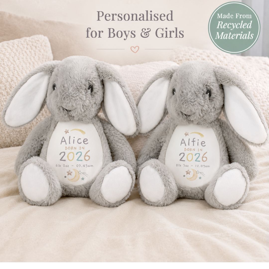 Personalised Born In Bunny Keepsake Gift