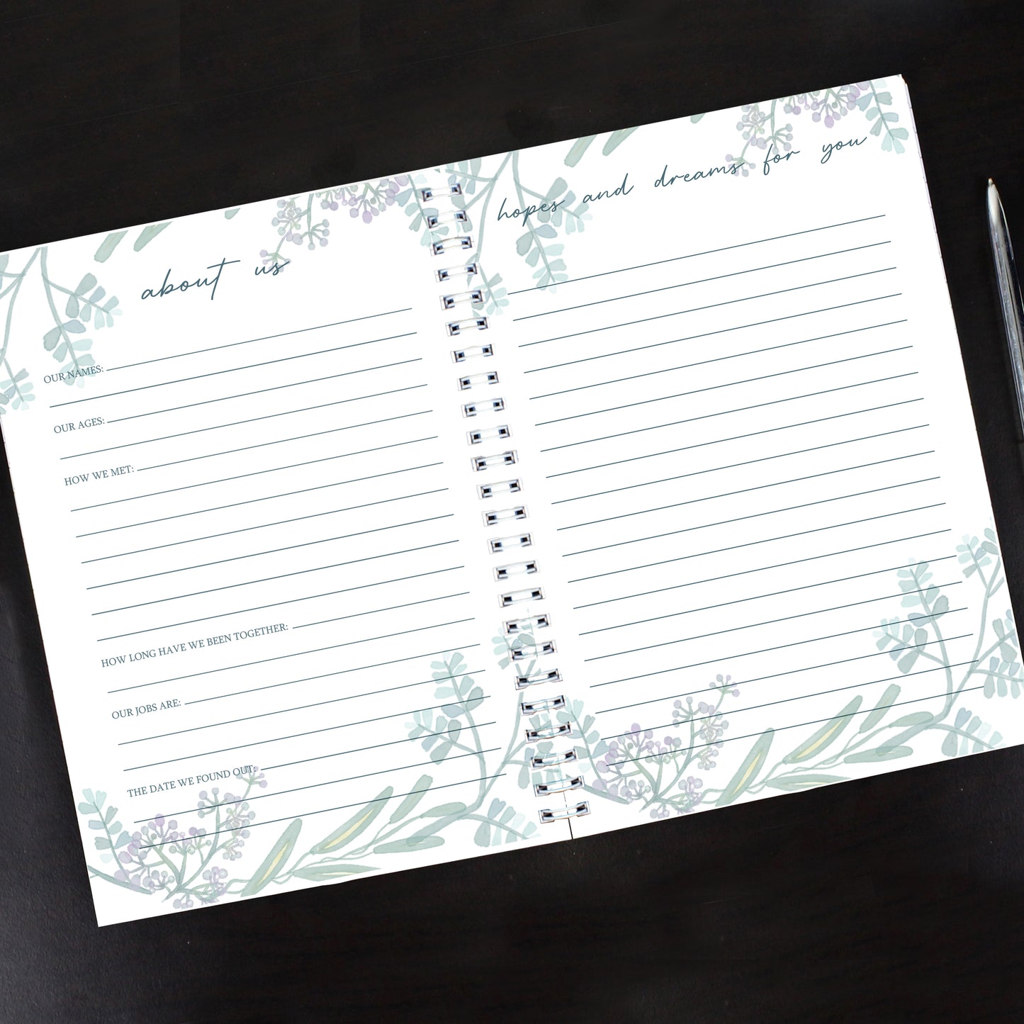 Personalised Pregnancy Journal | From Bump to Baby Keepsake