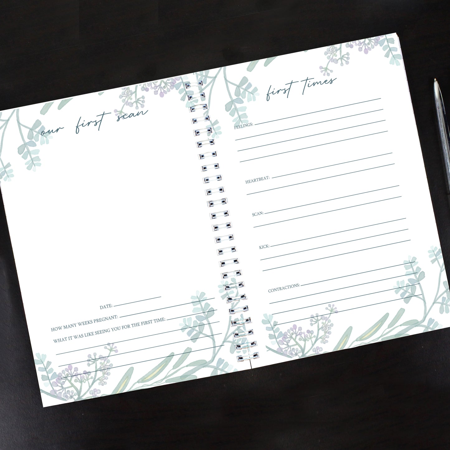 Personalised Pregnancy Journal | From Bump to Baby Keepsake