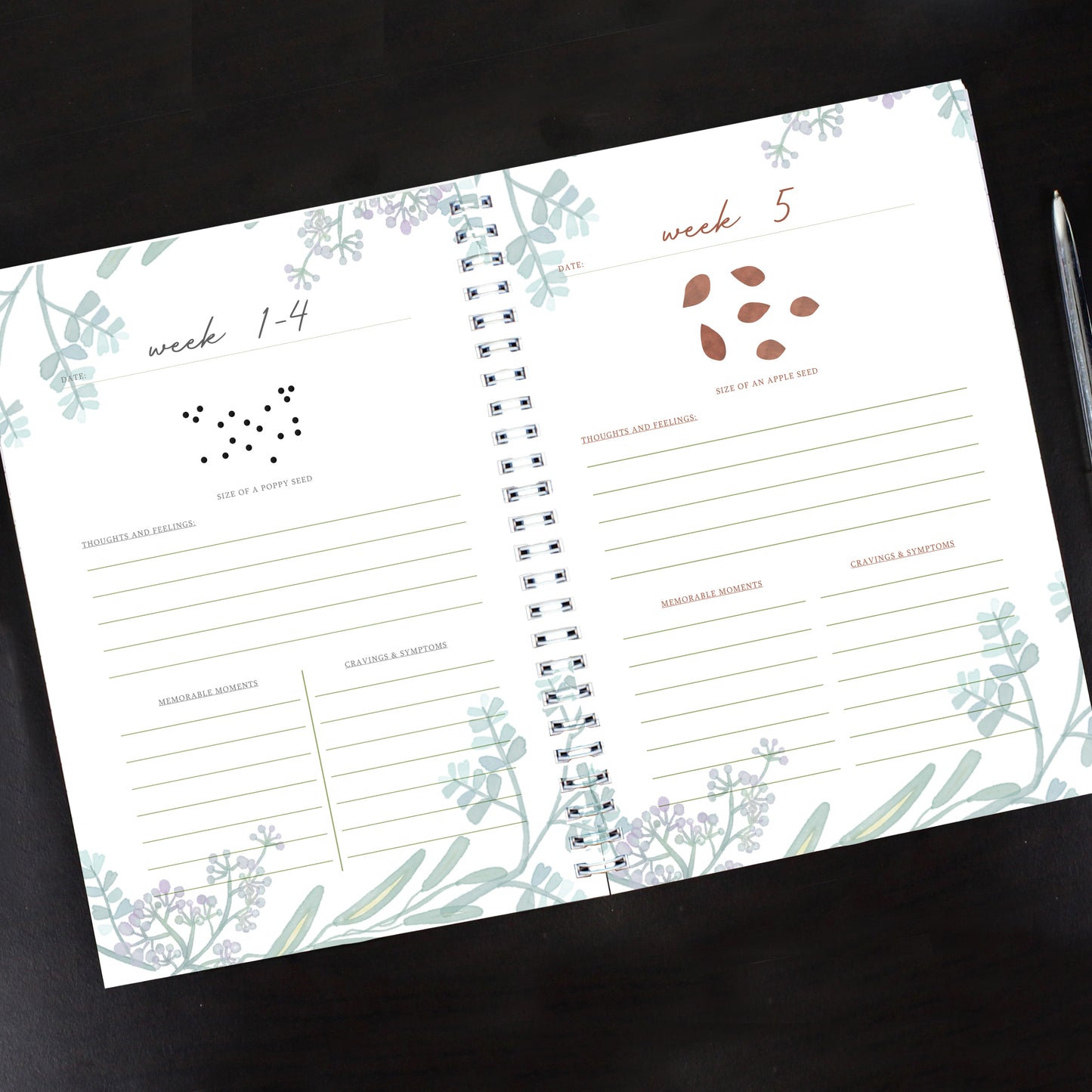 Personalised Pregnancy Journal | From Bump to Baby Keepsake