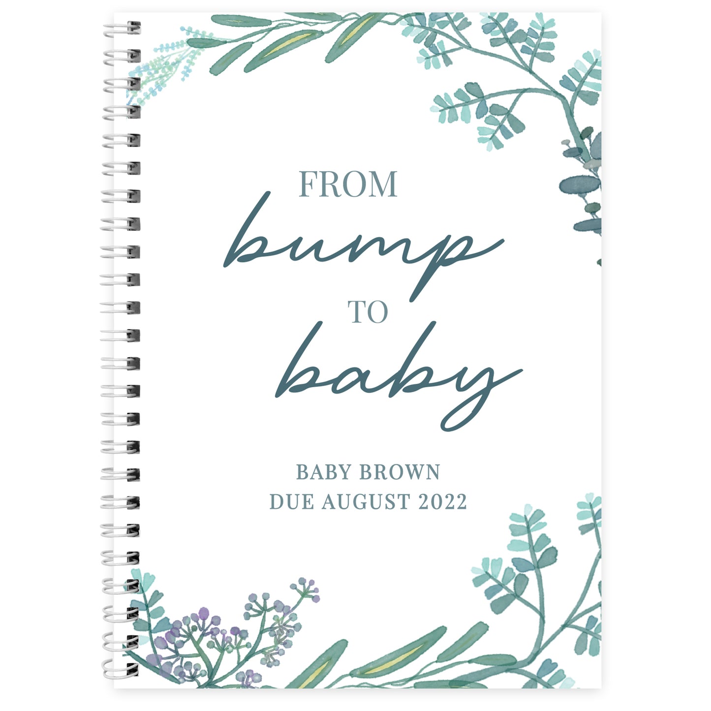 Personalised Pregnancy Journal | From Bump to Baby Keepsake