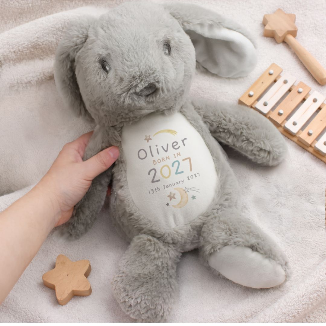 Personalised Born In Bunny Keepsake Gift