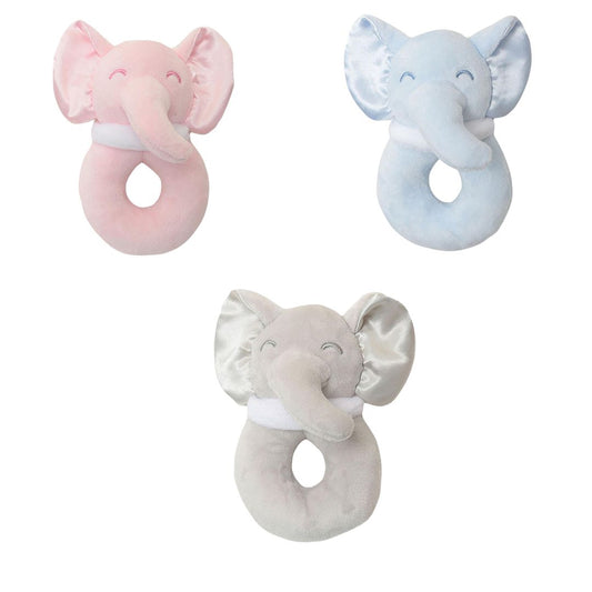 Baby Elephant Rattle Toy – Soft Plush Newborn Gift for Boys & Girls