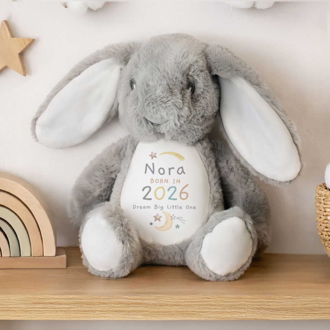 Personalised Born In Bunny Keepsake Gift