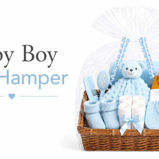 Newborn Baby Boy Gift Hamper Basket