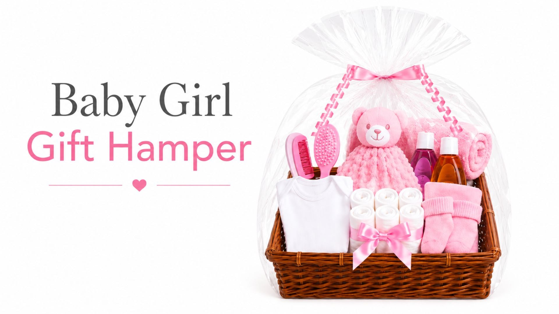 Newborn Baby Girl Gift Hamper Basket