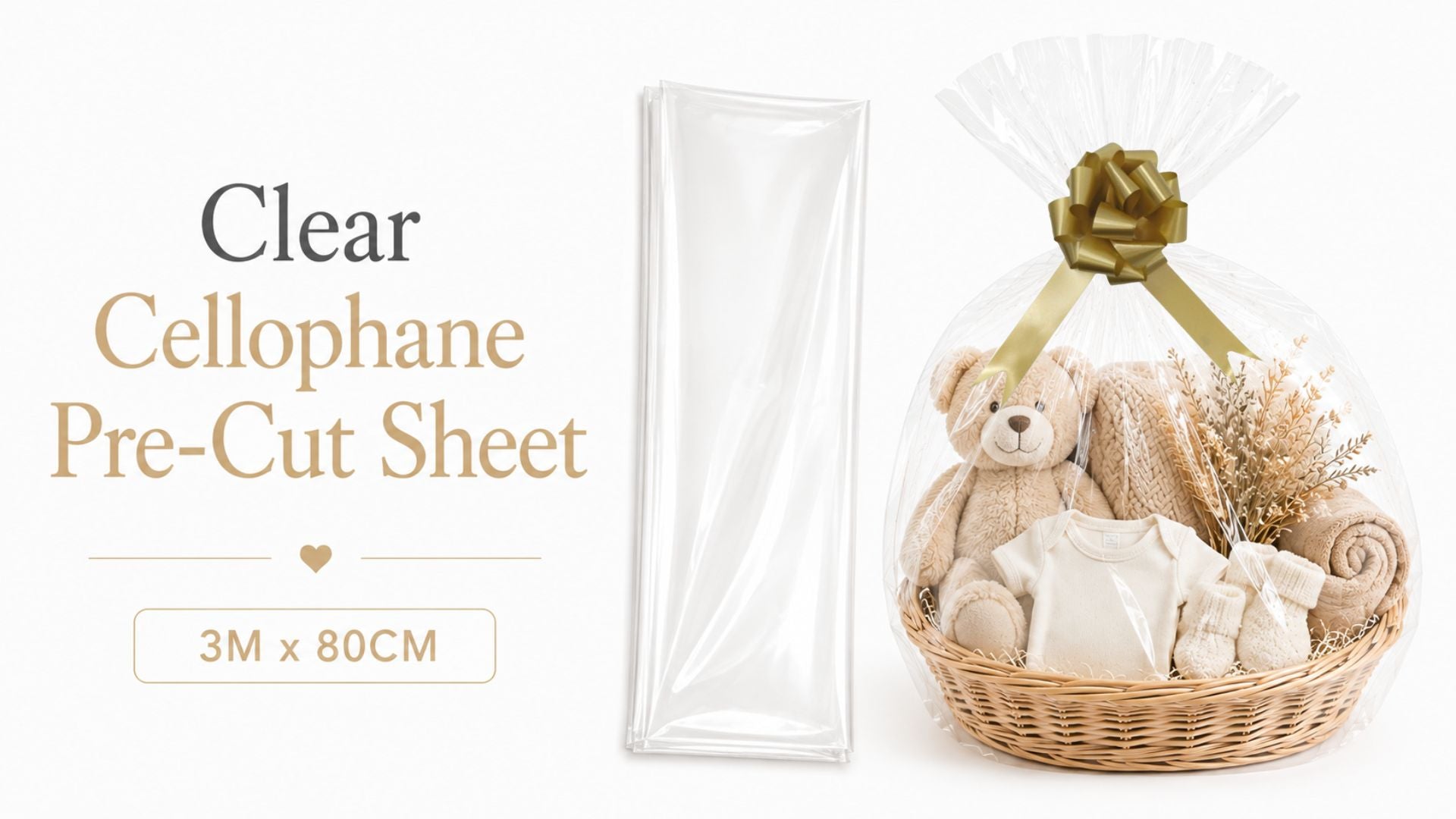 Pre-Cut Cellophane Gift Wrapping Tutorial 